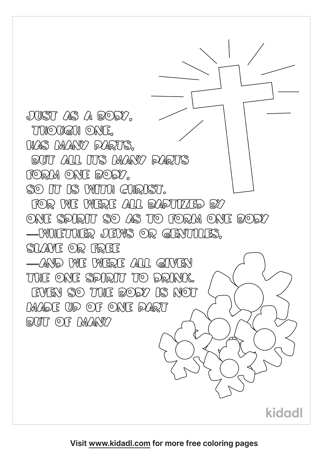 1 Corinthians 12 Coloring Pages