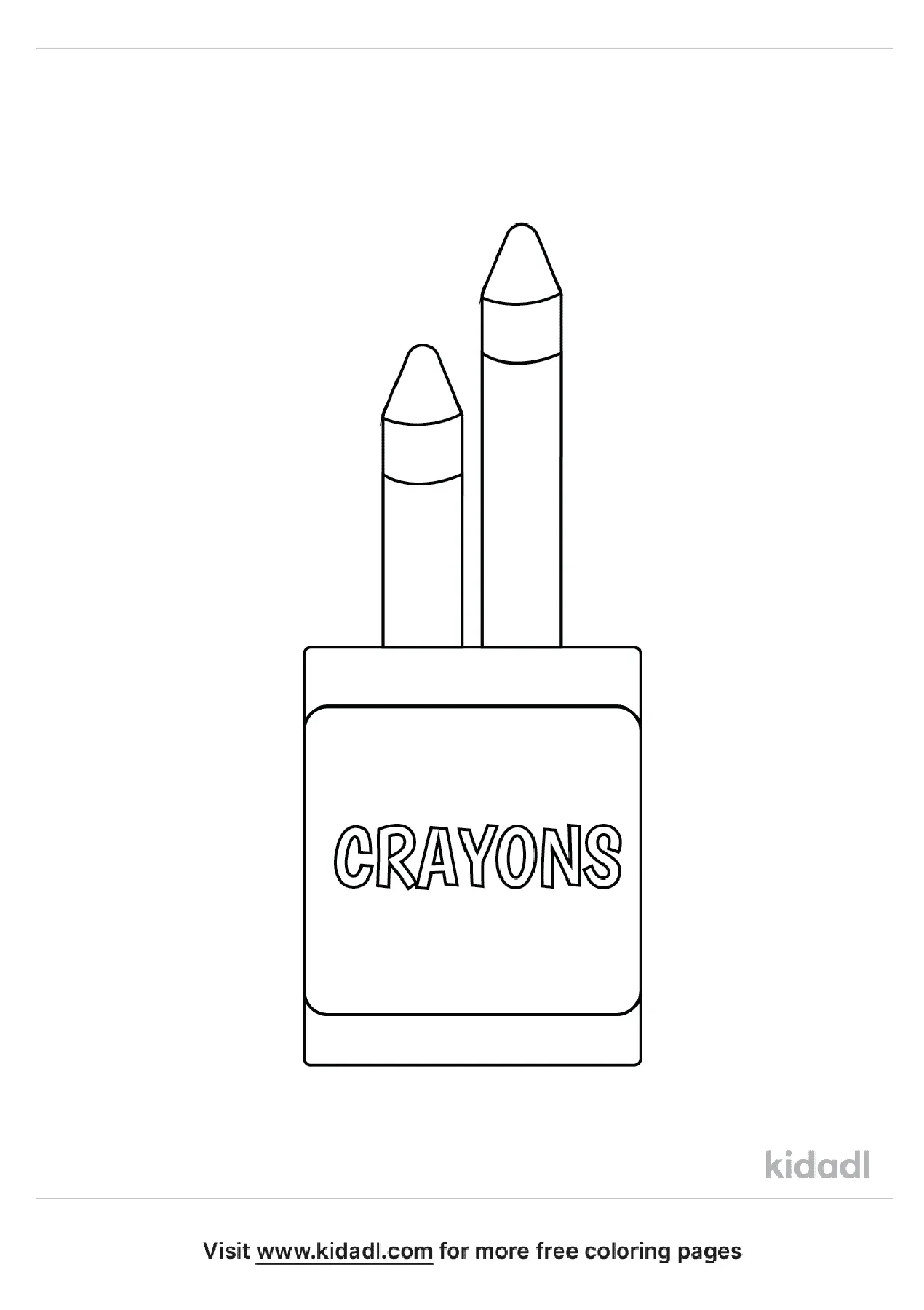 coloring pages crayons