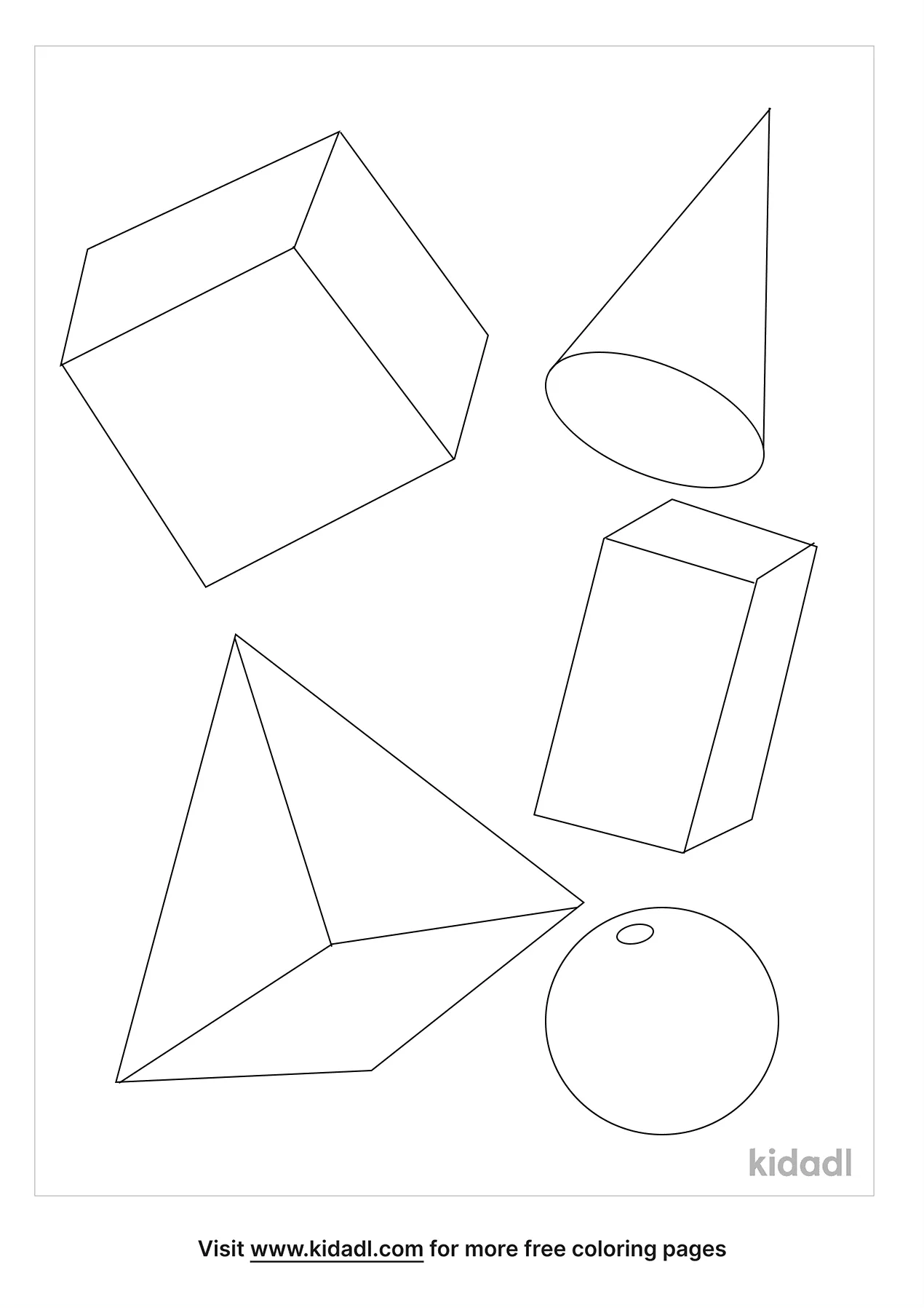 cool 3d coloring pages