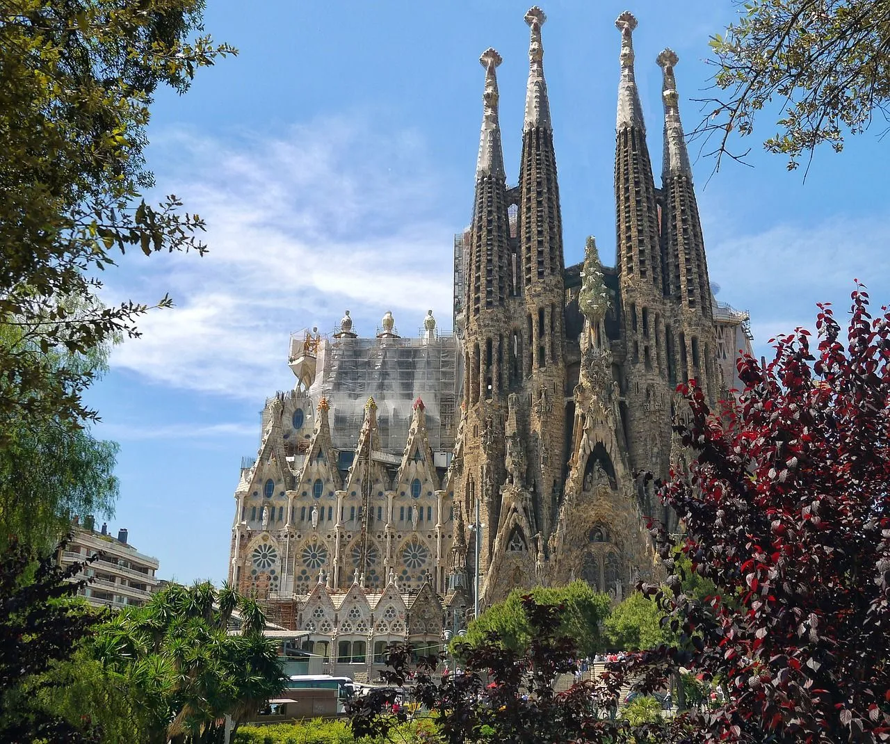 The Sagrada Familia Cathedral in Barcelona attracts the highest number of tourists in Spain.