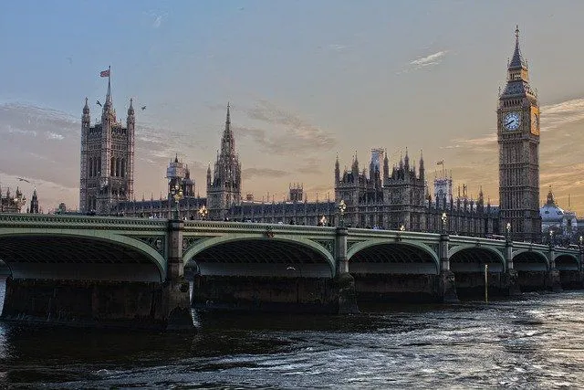 Houses of Parliament and the Thames 