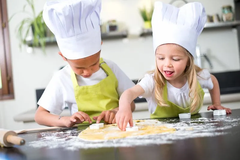 Children baking