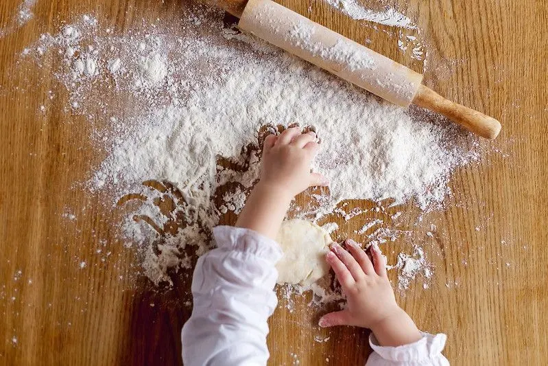 Child baking