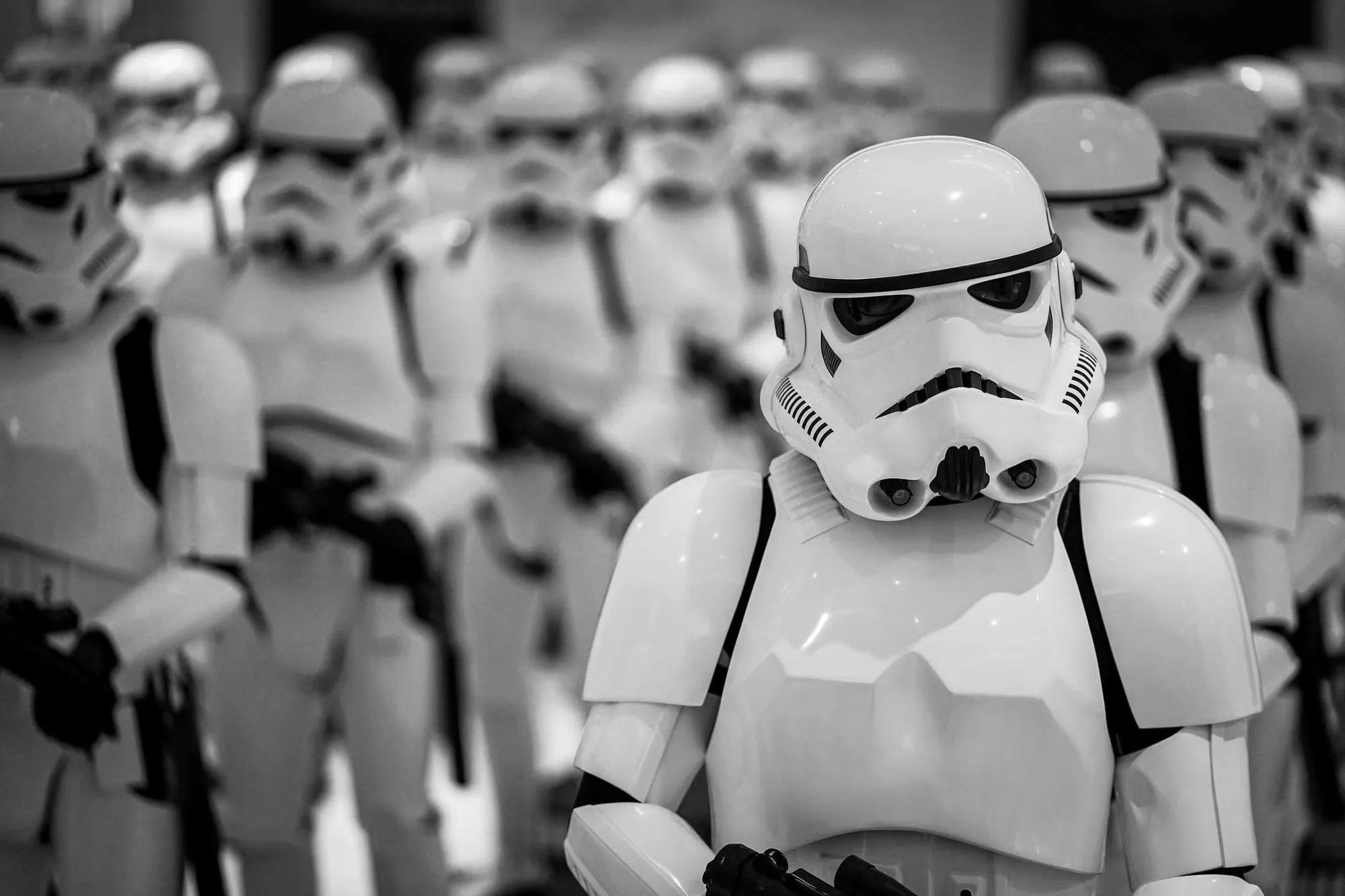 army of stormtroopers lined up