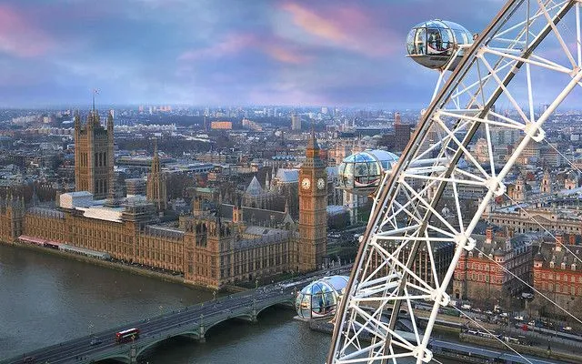 View of London with London Eye