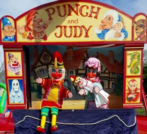 A classic Punch and Judy puppet show