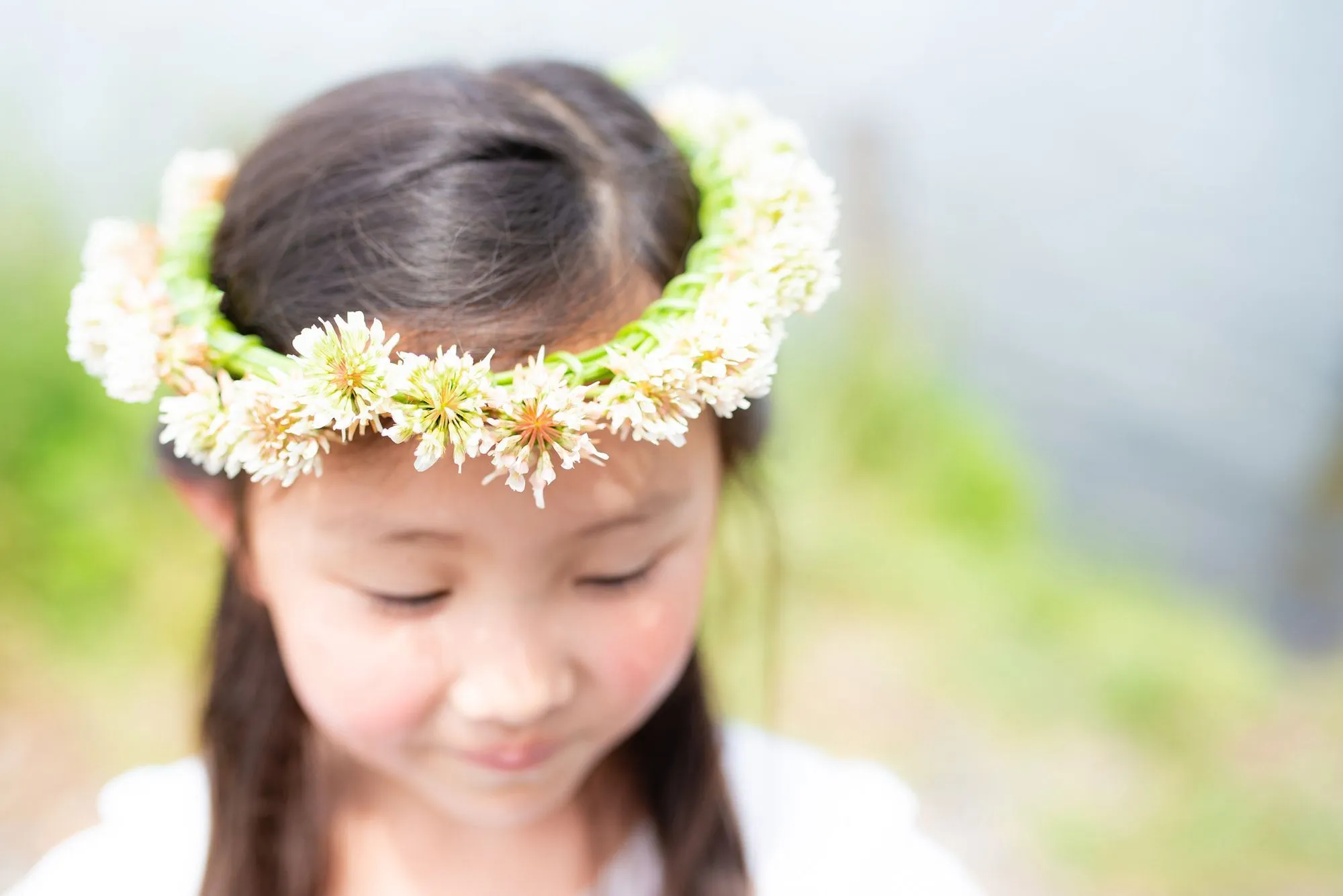 DAISY CHAIN CROWN  full felt flower crown headband  felt flower accessories for a whimsical childhood