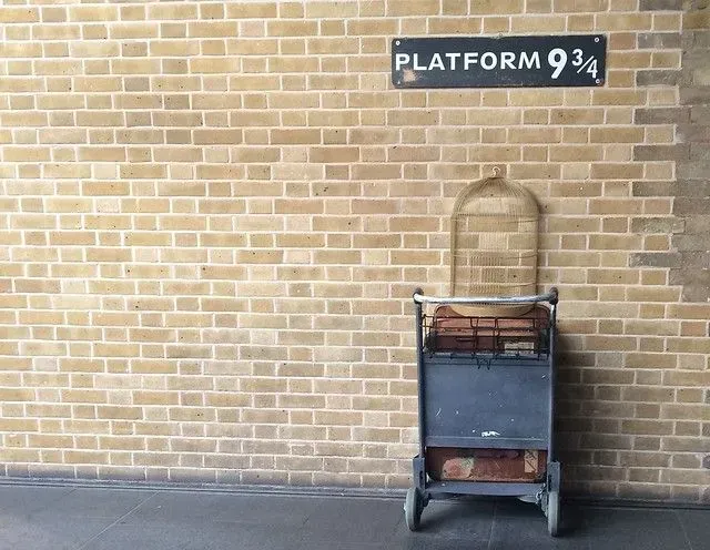 Platform 9 and 3/4s at Kings Cross station