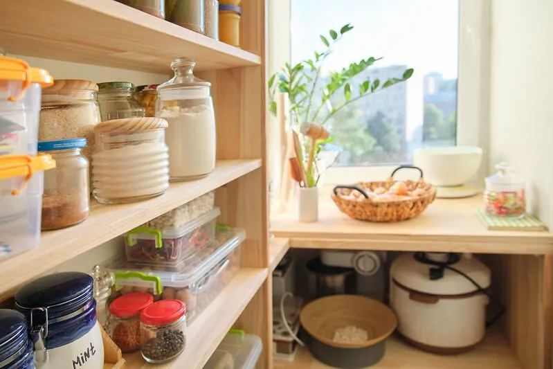 A beautiful pantry created with our Kitchen Cupboard Organisation Ideas