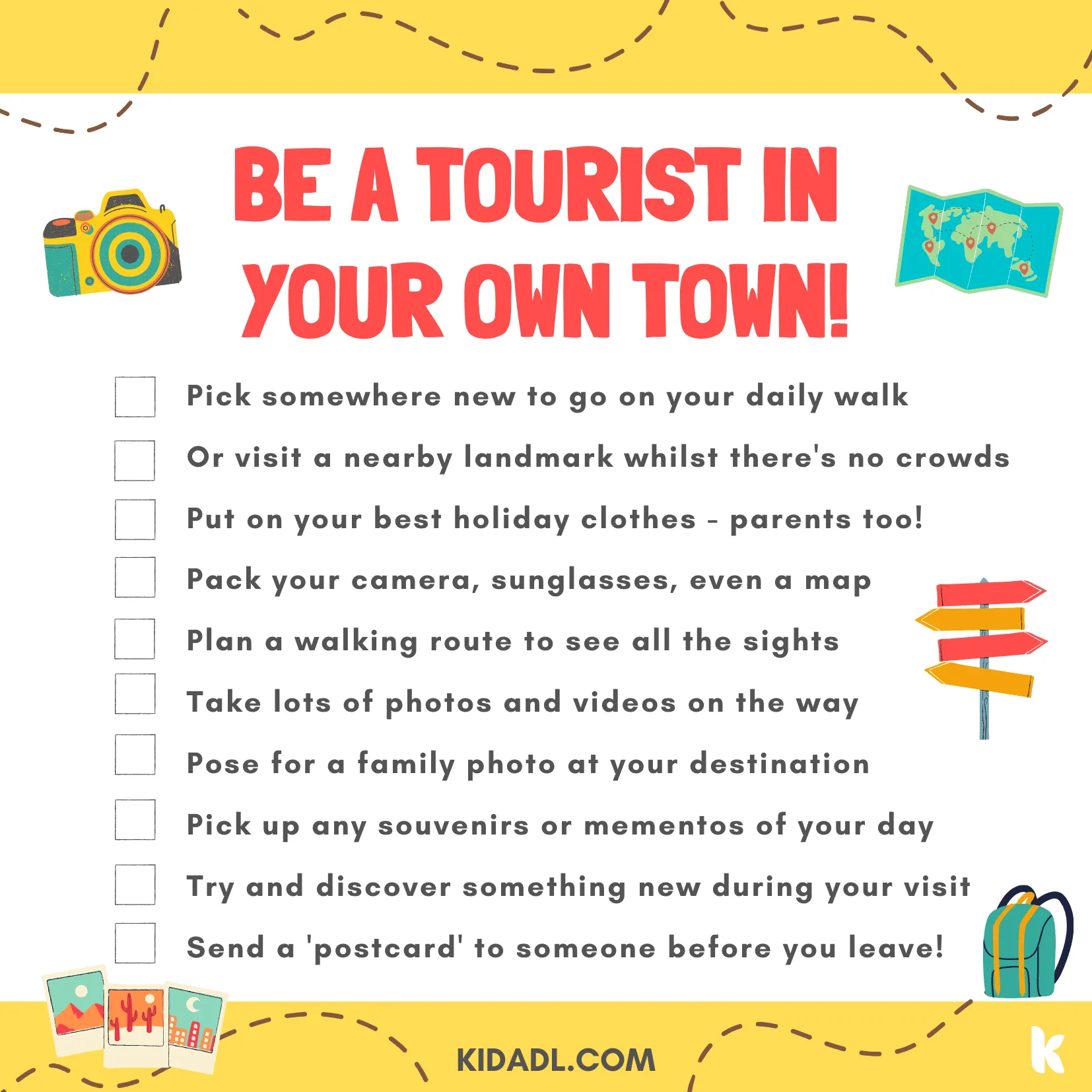 tourist in your town