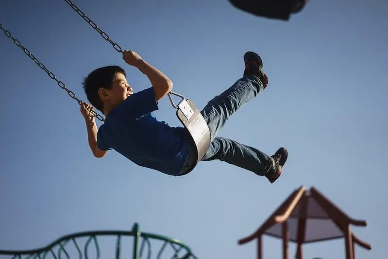 Child Stays Safe At Playgrounds Post-Lockdown