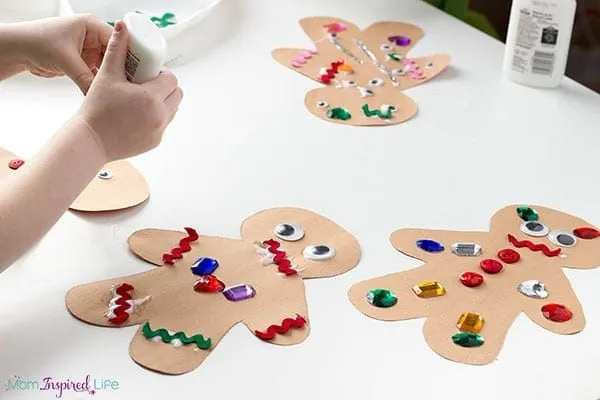 Paper Gingerbread Men Gingerbread Man Crafts