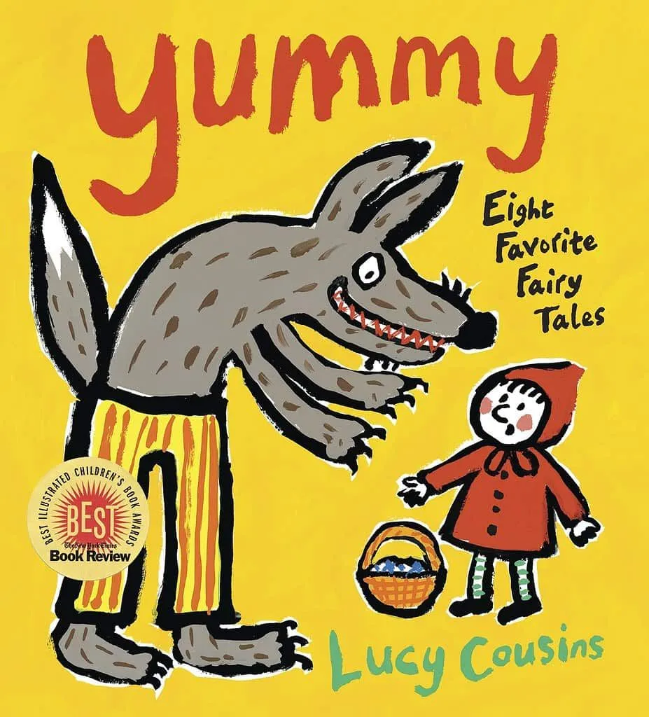 Yummy! My Favourite Nursery Stories by Lucy Cousins book cover.