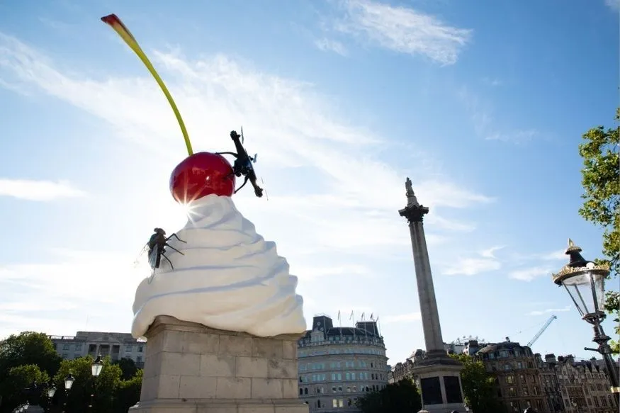 Giant ice cream trafalgar square fourth plinth