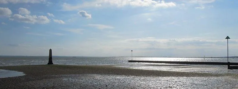 View of Chalkwell beach.