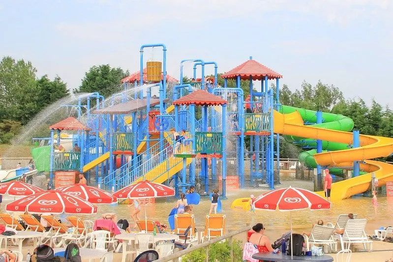 The adventure playground at Robin Hood's Wheelgate theme park 