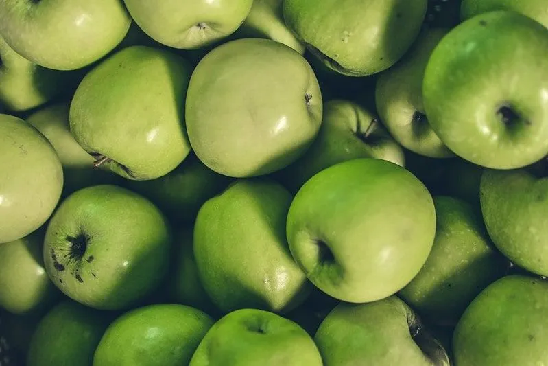 Lots of green apples.