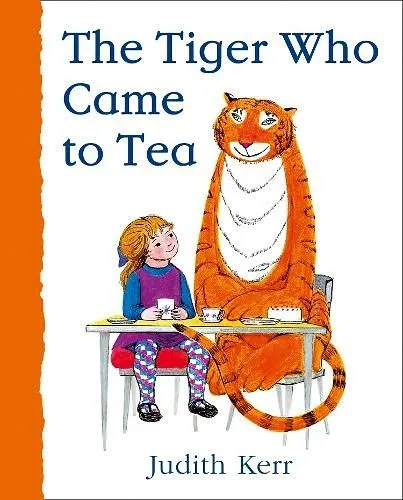 Cover of 'The Tiger Who Came to Tea' by Judith Kerr.