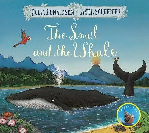 Cover of 'The Snail and the Whale' by Julia Donaldson.