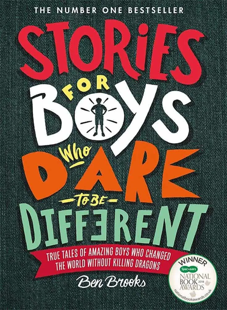 Cover of 'Storied for Boys Who Dare to be Different' by Ben Brooks.