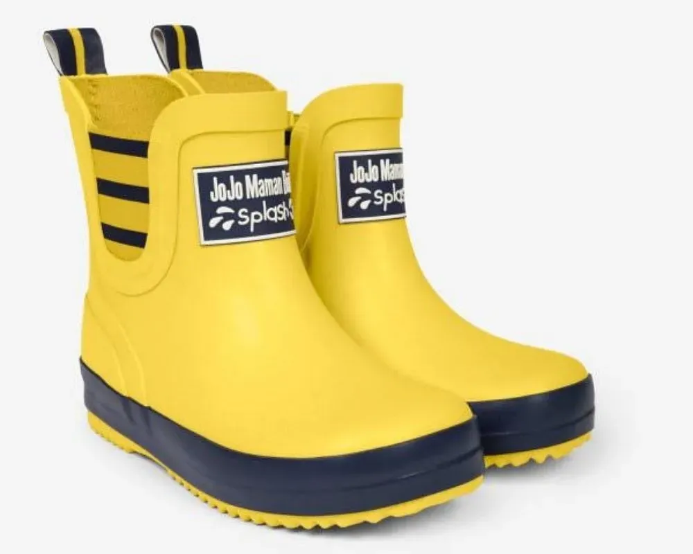 Yellow and black Jojo Maman Bebe Ankle Boots.