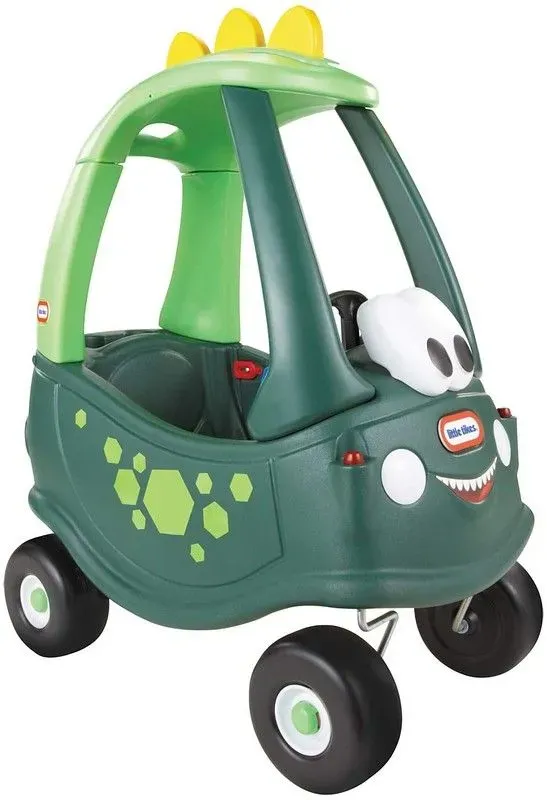 Green Little Tikes Cosy Coupe.
