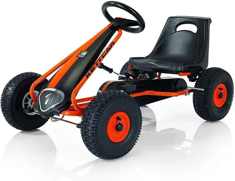 Black and orange Suzuka Air Pedal Kart.