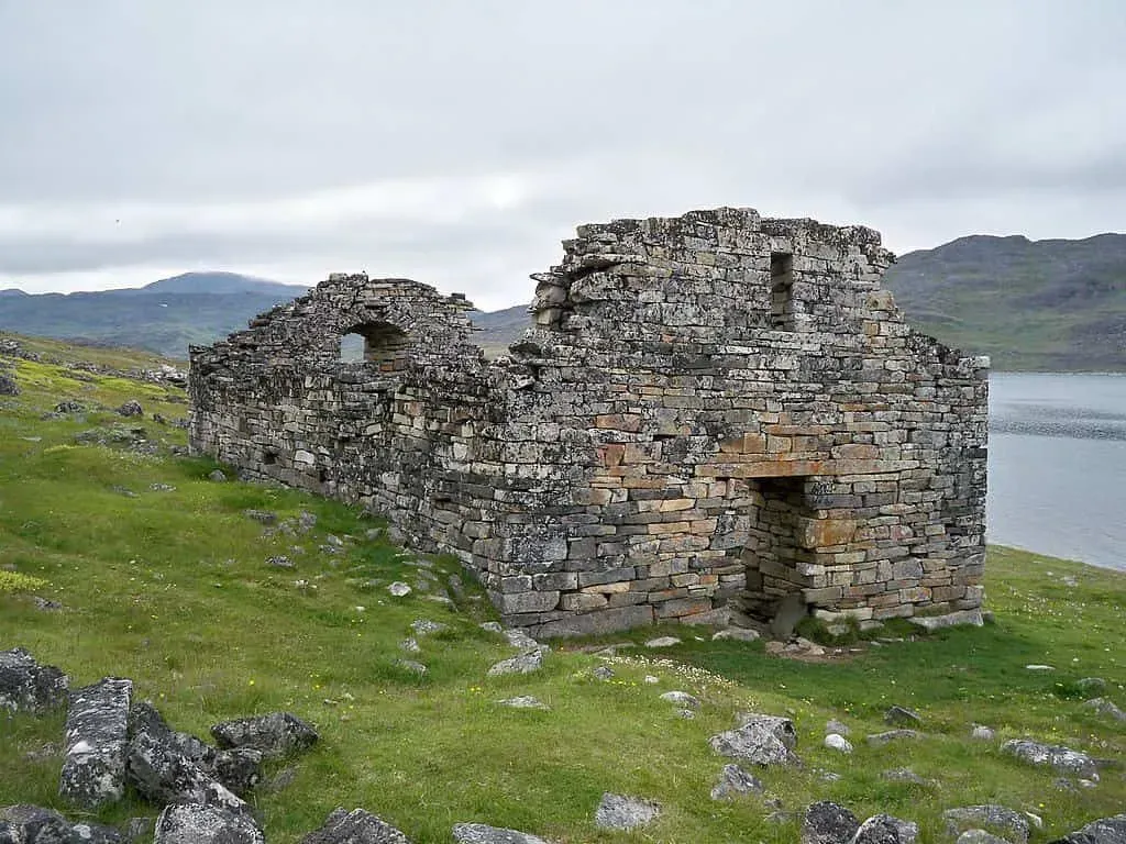The remains of the historic Hvalsey church in Greenland.