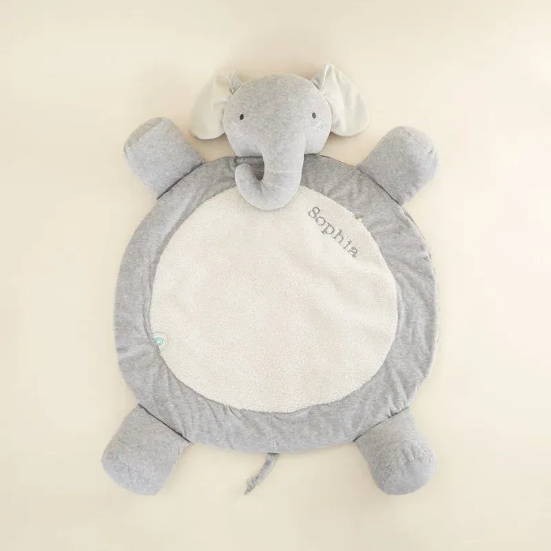 A Personalised Elephant Playing Mat For Babies.