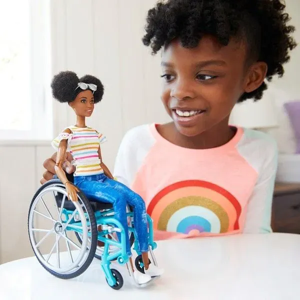 Barbie Fashionistas Doll With Wheelchair.