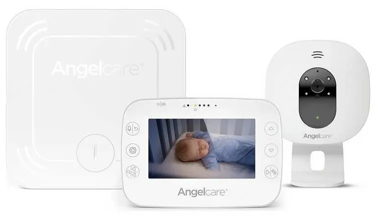 Baby on the screen of an AngelCare AC327 Video Monitor.