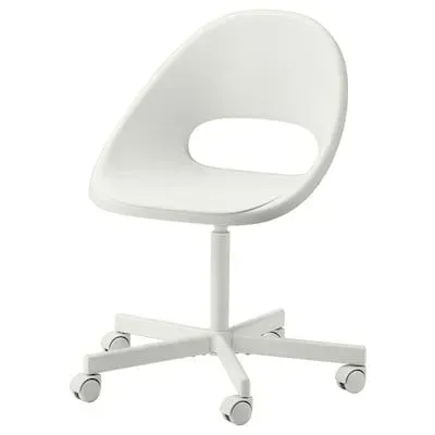 White LOBERGET / BLYSKÄR chair.