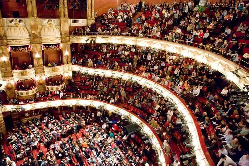 Auditorium at the London Coliseum theatre.