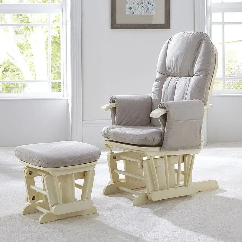 Tutti Bambini Recliner Glider Chair And Stool.