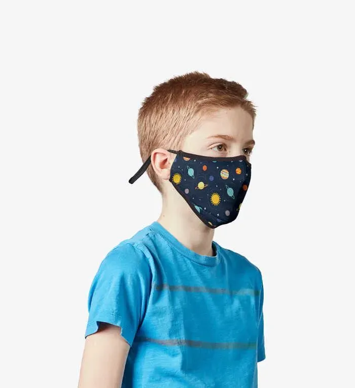 Boy wearing Vistaprint Kids Face Mask.