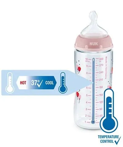 NUK First Choice Plus Baby Bottle With Temperature Control.