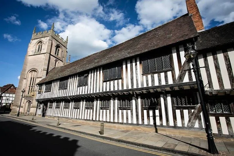 Shakespeare's Schoolroom & Guildhall at Stratford-upon-Avon. 