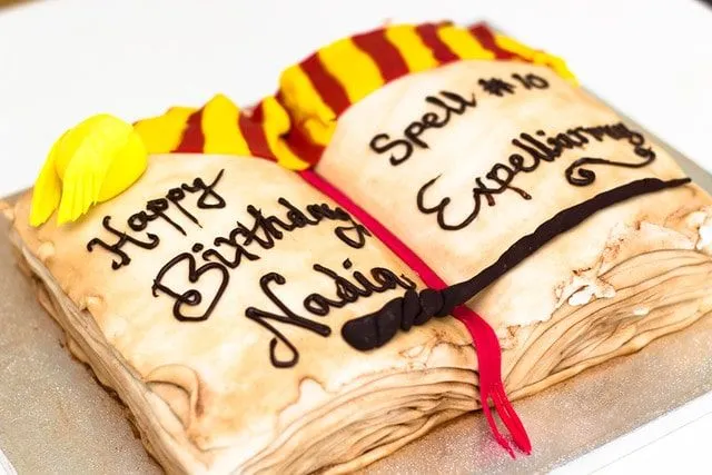 Harry Potter themed book cake.