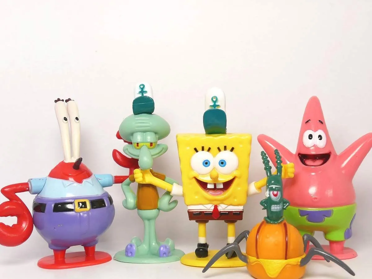 SpongeBob Squarepants characters' figurines.