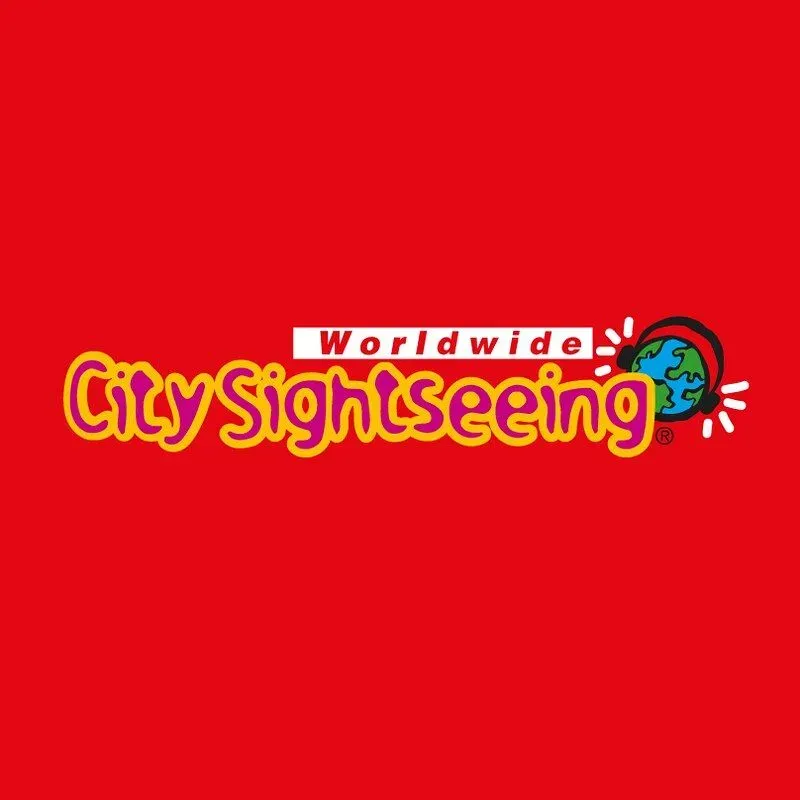 Red and yellow logo for the City Sightseeing travel company.