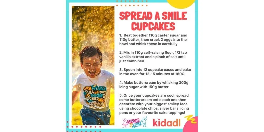 spread a smile cupcakes.