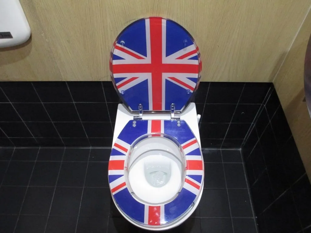 Jubiloo South Bank - a Union Jack toilet seat.