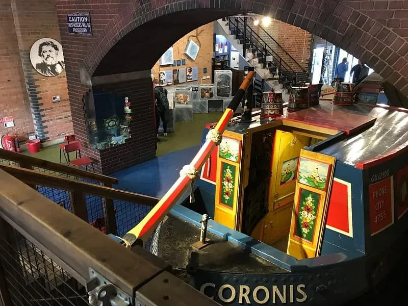 Inside London Canal Museum.