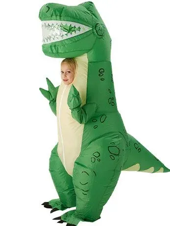 Kids' Inflatable Rex Toy Story Costume.