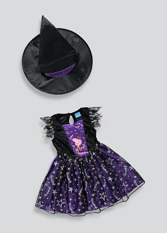 Kids' Peppa Pig Halloween Witch Fancy Dress Costume