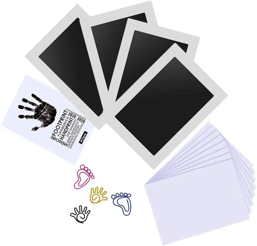 PChero 4 Pack Baby Handprint And Footprint Ink Pads