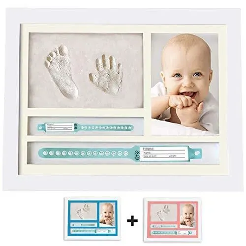 Hat Creations MUBY Baby Handprint And Footprint Photo Frame Kit