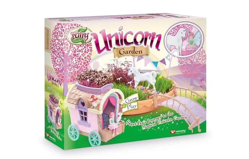 Fabulous pink unicorn garden set.