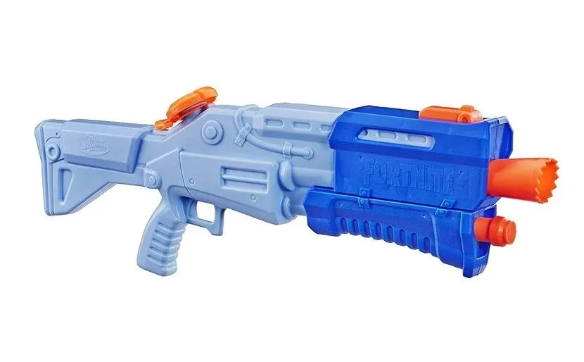 Attractive and fun blue super soaked water blaster gun.