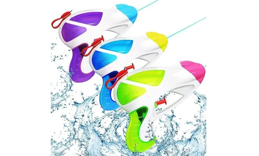 Colorful and high quality set of water pistol for water games.